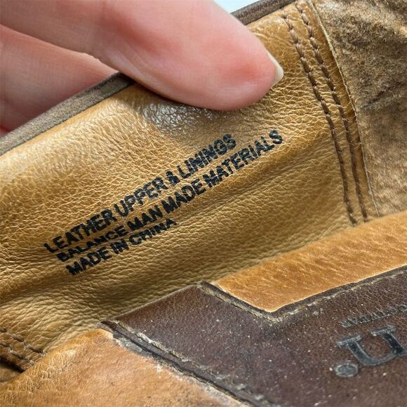 Born Women's Kinney Light Brown Leather Block Heel Mules Size 9 Casual Booties - Picture 12 of 13